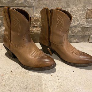 Ariat "Darlin" Leather Ankle Cowboy Boots